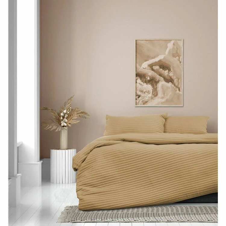 Ardor London Embossed Quilt Cover Set Single Bed Cinnamon Single 3 Ardor London Embossed Quilt Cover Set Single Bed Cinnamon Single