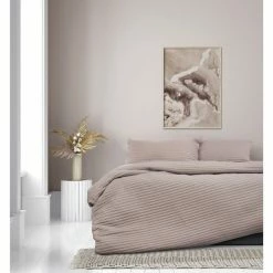 Ardor London Embossed Quilt Cover Set Queen Bed Bark Queen