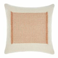 Linen House Cadiza 50 X 50 Cm Cushion Peach 50 X 50 Cm