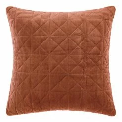 Linen House Heath European Pillowcase Rust European