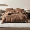 Linen House Lila Quilt Cover Set King Bed Pecan King -Bed Linen Sales Store 632801 C 0921 26