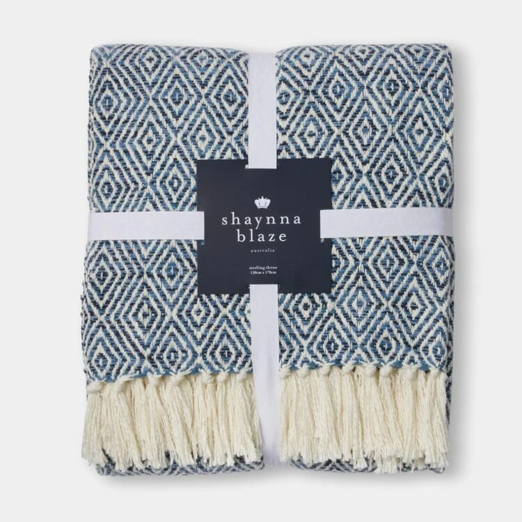 Shaynna Blaze Sterling Throw 130x170cm Blue 130 X 170 Cm 5 Shaynna Blaze Sterling Throw 130x170cm Blue 130 X 170 Cm - Image 3