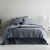 Sheridan Reilly Cotton Chambray Quilt Cover Set Double Bed Atlantic