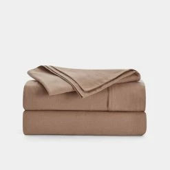 Linen House Plain Dyed Flannelette Sheet Set Queen Bed Clay Queen 5 Linen House Plain Dyed Flannelette Sheet Set Queen Bed Clay Queen -Bed Linen Sales Store 633092 C 0210 47