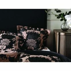 Grace By Linenhouse Linen House Dionisia European Pillowcase Black European