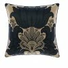 Grace By Linenhouse Linen House Dionisia Cushion 48x48cm Black 48 X 48 Cm