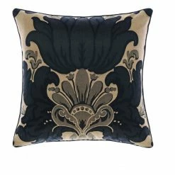 Grace By Linenhouse Linen House Dionisia Cushion 48x48cm Black 48 X 48 Cm
