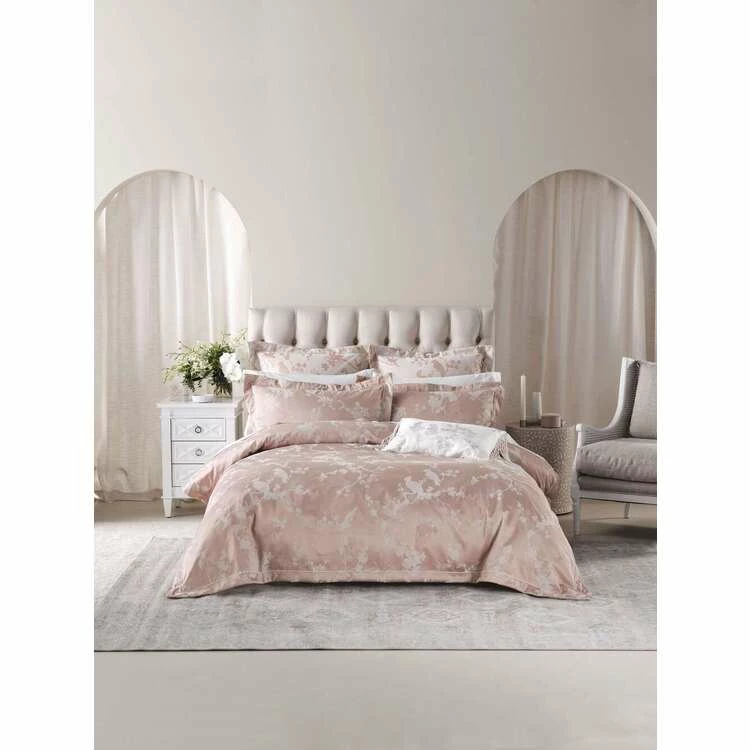Grace By Linenhouse Linen House Sonoya Quilt Cover Set Queen Bed Pink Queen 3 Grace By Linenhouse Linen House Sonoya Quilt Cover Set Queen Bed Pink Queen