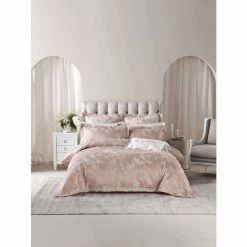 Grace By Linenhouse Linen House Sonoya Quilt Cover Set King Bed Pink King