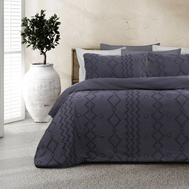 Ardor Darcy Quilt Cover Set Double Bed Indigo Double 3 Ardor Darcy Quilt Cover Set Double Bed Indigo Double