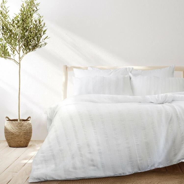 Ardor Anya Quilt Cover Set Double Bed White Double 3 Ardor Anya Quilt Cover Set Double Bed White Double