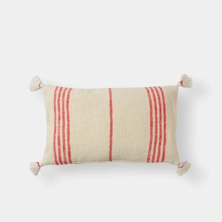 Chyka Home Chyka Addison Woven Cushion 35 X 60cm Calypso Coral 3 Chyka Home Chyka Addison Woven Cushion 35 X 60cm Calypso Coral