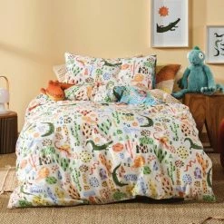 Linen House Kids Tales And Scales Quilt Cover Set Queen Bed Aqua Queen