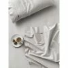 Linen House Augusta 500 Thread Count Cotton Sateen Sheet Set King Single Bed Grey King Single