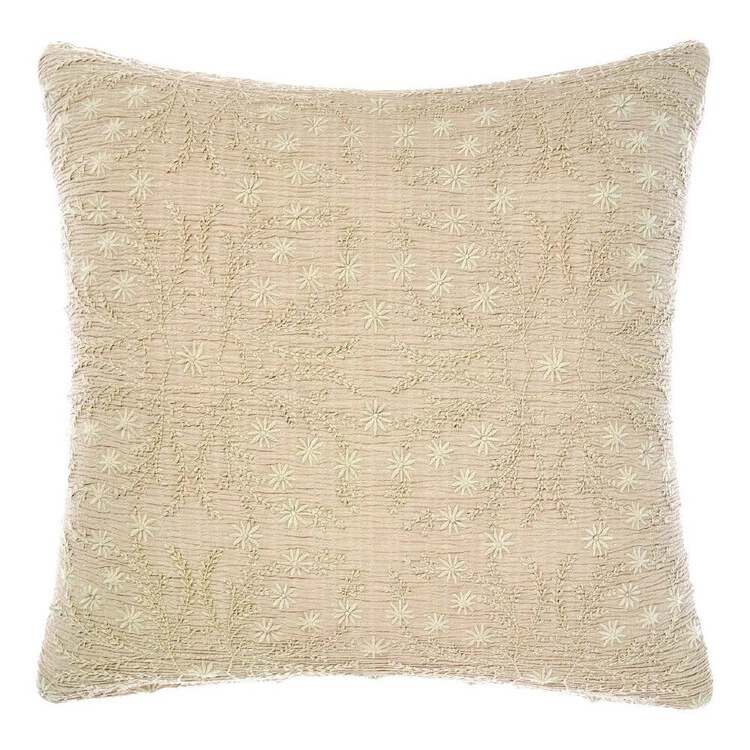 Linen House Abigail European Pillowcase Sand European 3 Linen House Abigail European Pillowcase Sand European