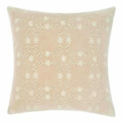 Linen House Abigail Cushion Sand 45 X 45 Cm