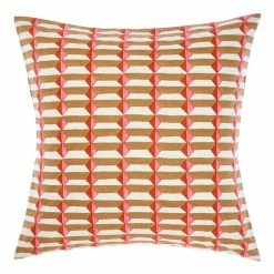 Linen House Aida European Pillowcase Coral European