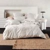Linen House Circuit Quilt Cover Set King Bed Black King