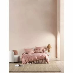 Linen House Nimes Linen Double Bed Quilt Cover Set Rosette Double