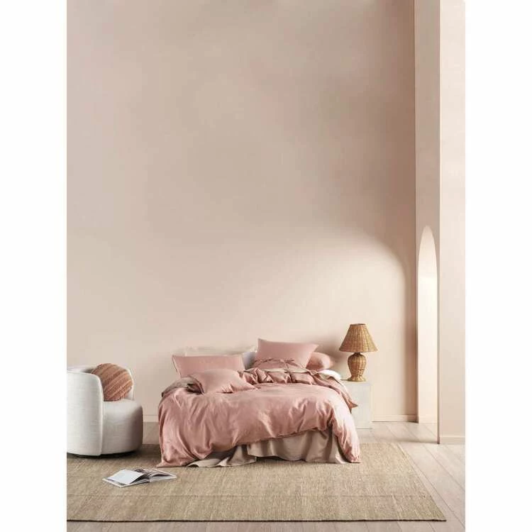 Linen House Nimes Linen Double Bed Quilt Cover Set Rosette Double 3 Linen House Nimes Linen Double Bed Quilt Cover Set Rosette Double