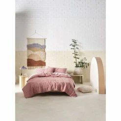 Linen House Nimes Linen Coverlet Rosette Queen