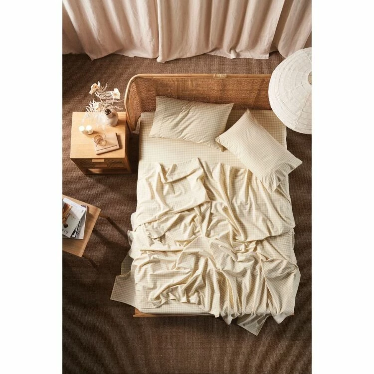 Linen House Springsteen Sheet Set King Bed Stone King 3 Linen House Springsteen Sheet Set King Bed Stone King
