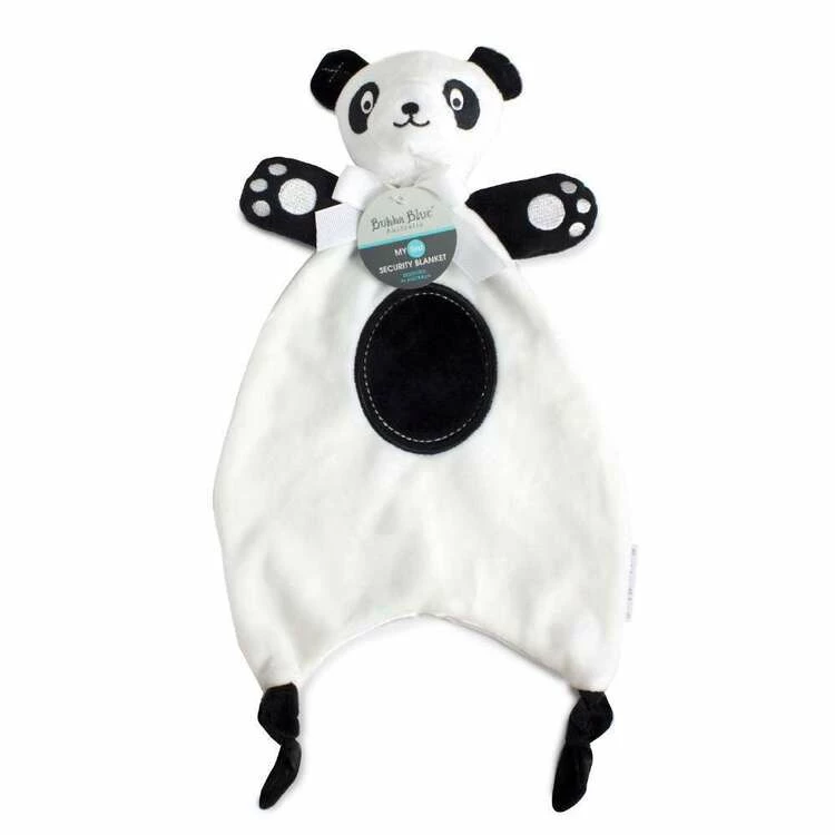 Bubba Blue Panda Security Blanket Black 3 Bubba Blue Panda Security Blanket Black