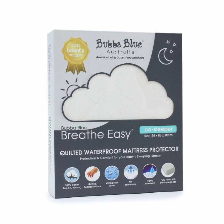 Bubba Blue Bamboo Quilted Mattress Protector Co Sleeper Size White 3 Bubba Blue Bamboo Quilted Mattress Protector Co Sleeper Size White