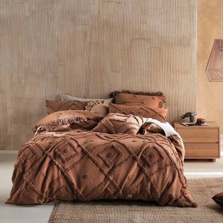 Linen House Adalyn Cotton Quilt Cover Set Super King Bed Pecan Super King 3 Linen House Adalyn Cotton Quilt Cover Set Super King Bed Pecan Super King