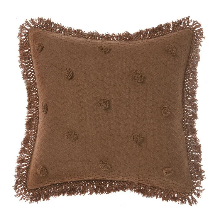 Linen House Adalyn European Pillowcase Pecan European 3 Linen House Adalyn European Pillowcase Pecan European