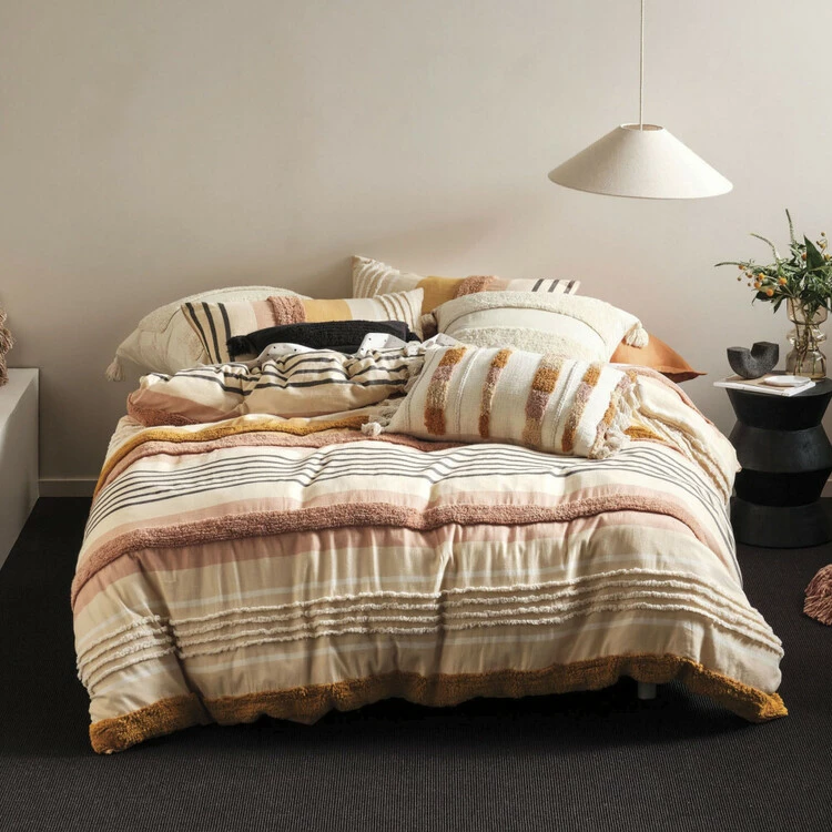 Linen House Briony Cotton Quilt Cover Set Super King Bed Brandy Super King 3 Linen House Briony Cotton Quilt Cover Set Super King Bed Brandy Super King