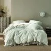 Linen House Dunaway Cotton Quilt Cover Set Queen Bed Sugar Queen