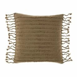 Linen House Dunaway Cushion 48x48cm Timber 48 X 48 Cm