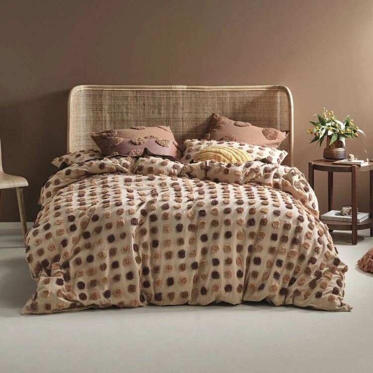 Linen House Haze Multi Quilt Cover Set Super King Bed Pecan Super King 3 Linen House Haze Multi Quilt Cover Set Super King Bed Pecan Super King