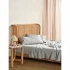 Linen House Nara 400 Thread Count Bamboo Cotton Sheet Set King Bed Silver King