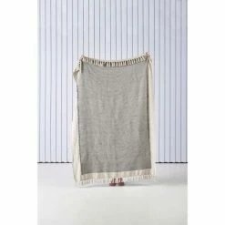 Linen House Cadiza Throw 130x170cm Mineral 130 X 170 Cm