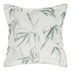 Grace By Linenhouse Grace By Linen House Bamboo Florette 50x50 Cushion Sage 50 X 50 Cm