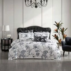 Grace By Linenhouse Grace By Linen House Ellison Quilt Cover Set Queen Bed White Queen