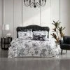 Grace By Linenhouse Grace By Linen House Ellison Quilt Cover Set Super King Bed White Super King