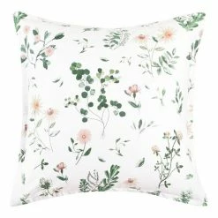 Chyka Home Cottage Garden Cotton Sateen European Pillowcase Pair Multicoloured European