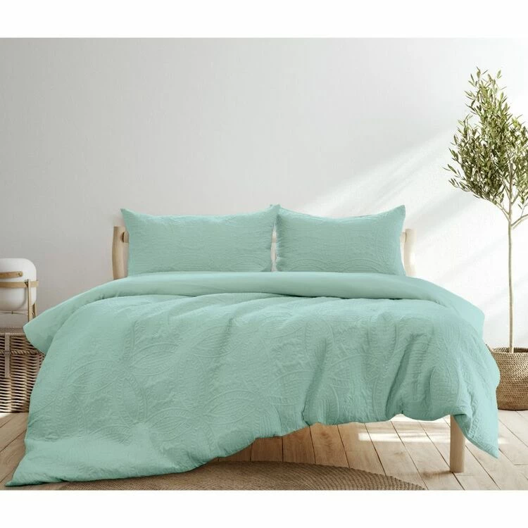 Ardor Chateau Quilt Cover Set King Bed Aqua Green King 3 Ardor Chateau Quilt Cover Set King Bed Aqua Green King