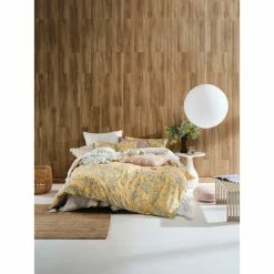 Linen House Bindi Quilt Cover Set Super King Bed Peach Super King