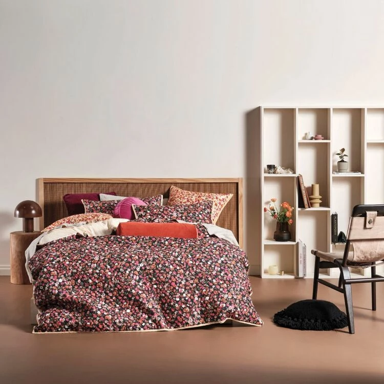 Linen House Faye Quilt Cover Set Single Bed Black Single 3 Linen House Faye Quilt Cover Set Single Bed Black Single