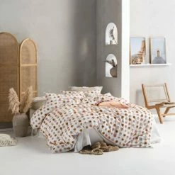 Linen House Haze Quilt Cover Set Super King Bed Pink Super King