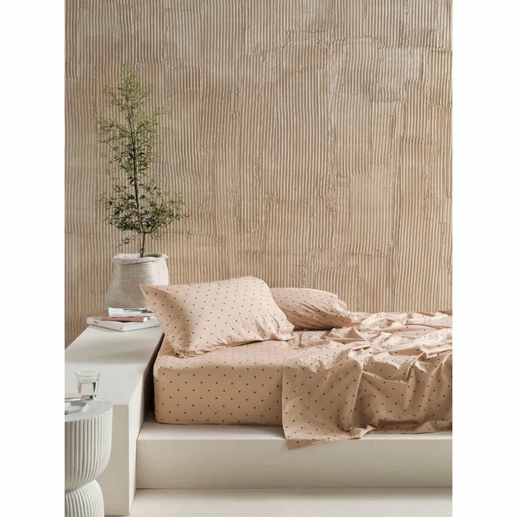 Linen House Vivienne 250 Thread Count Cotton Sheet Set King Bed Ginger King 3 Linen House Vivienne 250 Thread Count Cotton Sheet Set King Bed Ginger King