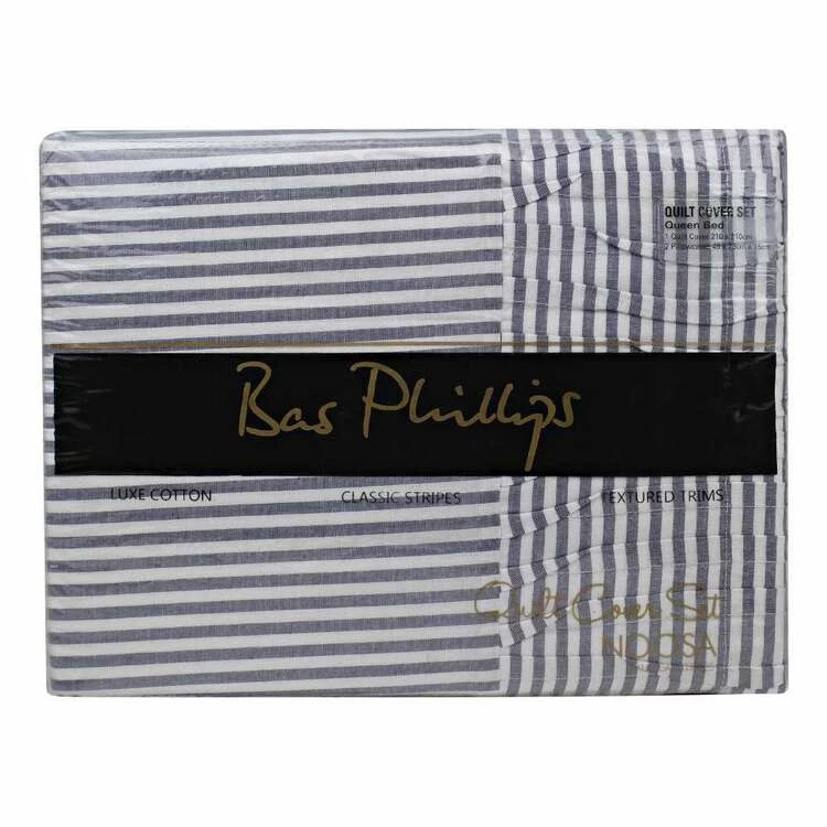 Bas Phillips Noosa Quilt Cover Set Queen Bed Navy King 3 Bas Phillips Noosa Quilt Cover Set Queen Bed Navy King