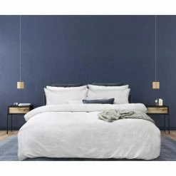 Bas Phillips Gatsby Quilt Cover Set Queen Bed White Queen