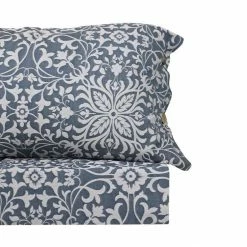 Bas Phillips Morocco Cotton Quilt Cover Set Super King Bed Blue Super King