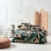 Linen House June Quilt Cover Set Double Bed Forest Double