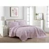 Laura Ashley Ayla Printed Cotton Coverlet Set 220x240cm Dust Rose 220 X 240 Cm -Bed Linen Sales Store BP641632001 dust rose